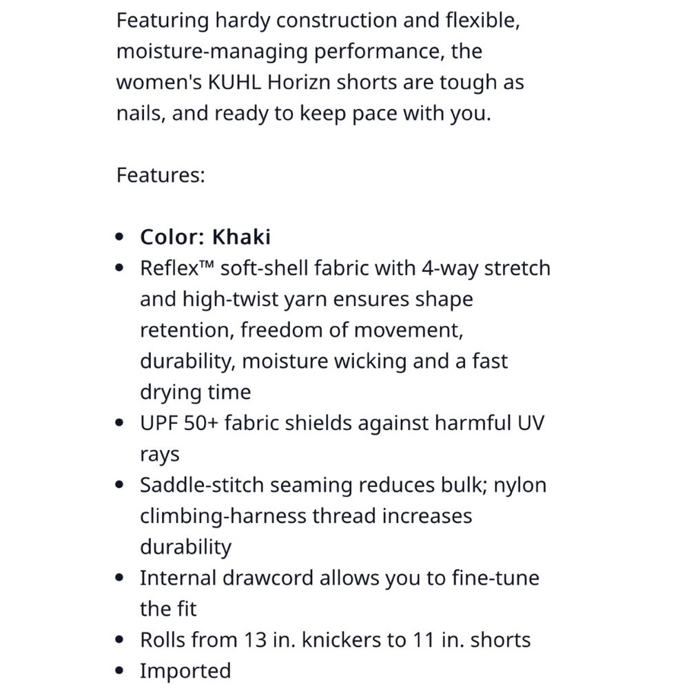 Kuhl Horizn Shorts - Picture 11 of 12